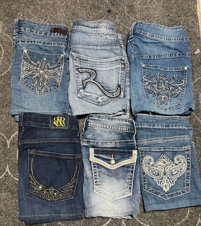 ROCK& REPUBLIC AND OTHER AND OTHER BRAND MINI MICRO SKIRTS (03)