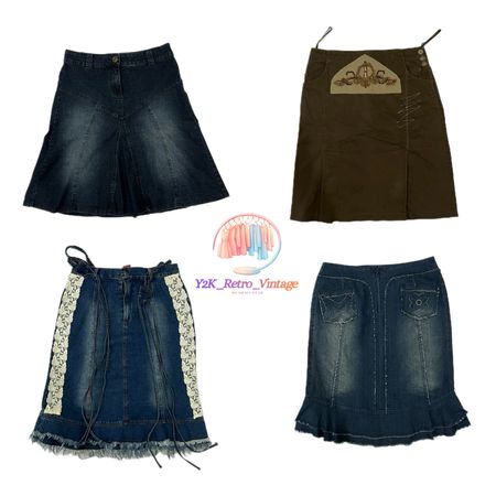 Y2K Denim Skirts (087)
