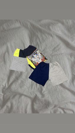 Upcycled Graphic Fleece Shorts