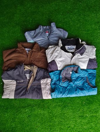 5pc Columbia jackets and Gilet Bundle Mens Outdoor joblot