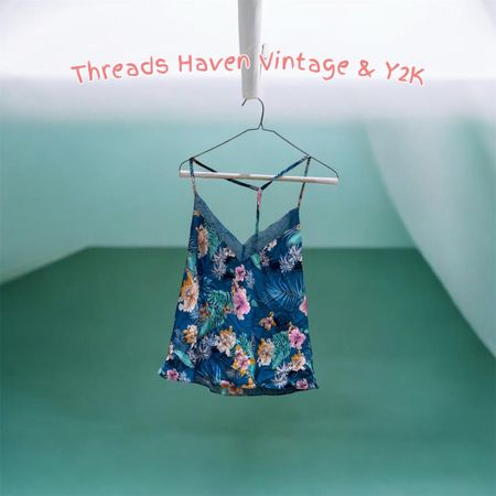 TH# 0162 🌷 Y2K Printed Silk Tops – Vintage Prints with Modern Style