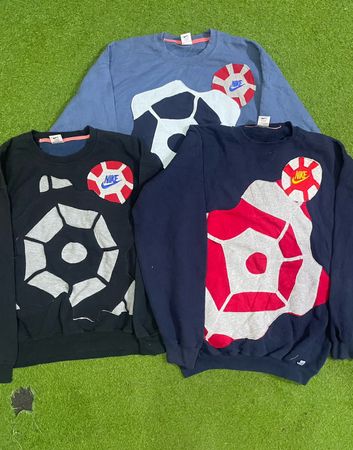 Upcycled Nike spider patchwork sweatshirt