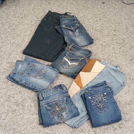 Y2K FLARE & EMBELLISHED DENIM JEANS - BUNDLE 13