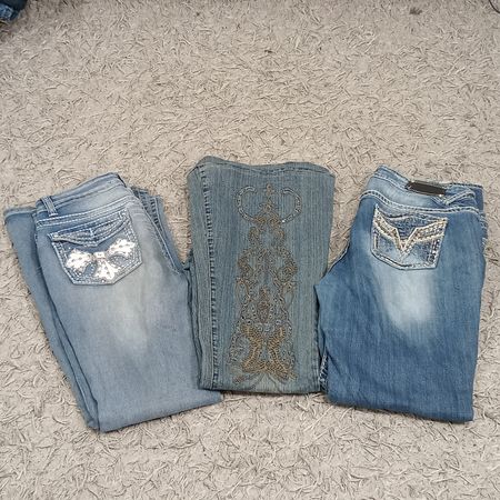 Y2K FLARE & EMBELLISHED DENIM JEANS - BUNDLE 14