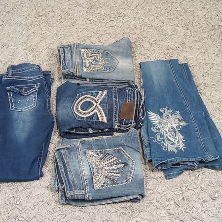 Y2K FLARE & EMBELLISHED DENIM JEANS - BUNDLE 15