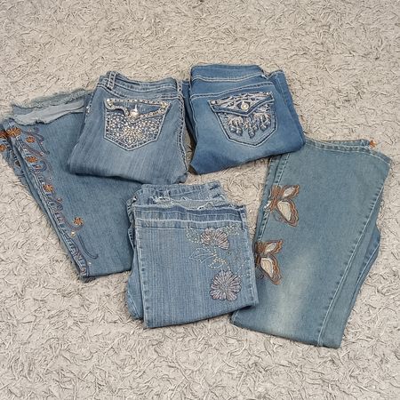 Y2K FLARE & EMBELLISHED DENIM JEANS - BUNDLE 16