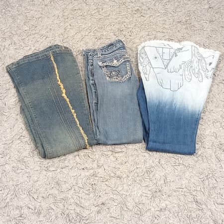Y2K FLARE & EMBELLISHED DENIM JEANS - BUNDLE 18