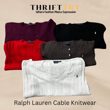 Ralph Lauren Cable Knit Sweaters Collection