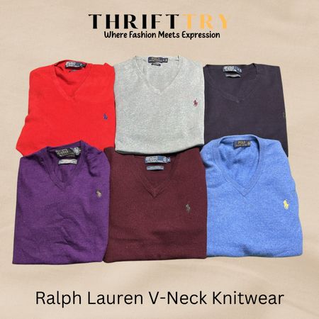 Ralph Lauren V-Neck Sweaters Collection