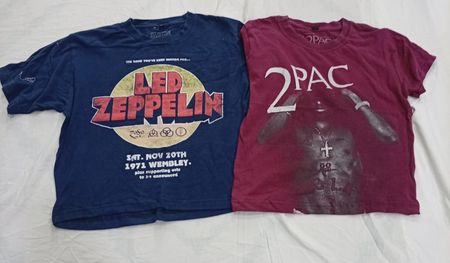 CR9144 UPCYCLED MUSIC CROP TOPS