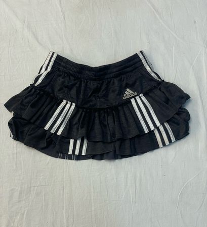 Upcycled Adidas Ruffle Mini Skirt