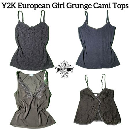 Y2K European Girl Grunge Cami Tops TY-046