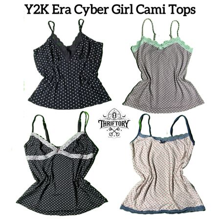 Y2K Era Cyber Girl Cami Tops TY-047