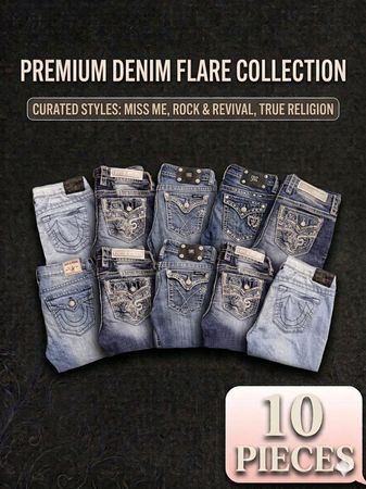 ✨ PREMIUM DENIM FLARE COLLECTION | 10-PIECE RESELLER LOT ✨