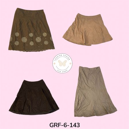 Trendy Cotton Skirts Mix | Summer Casual & Everyday Wear Collection (GRF-6-143)