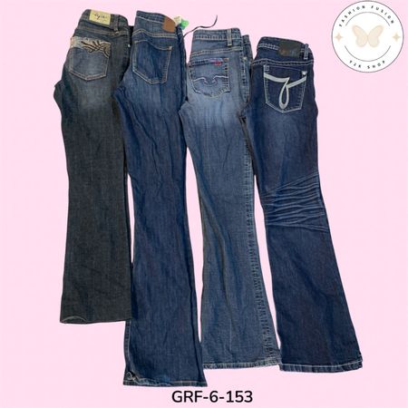 Y2K Style Flare Jeans – Stretch Fit Bell Bottom Denim (GRF-6-153)