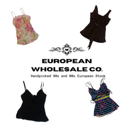Y2K European Grunge Vixen Cami tops mix (YWV11)