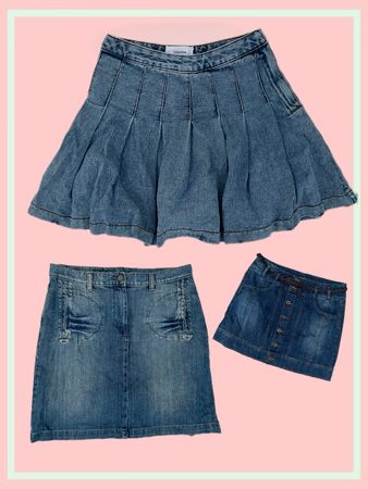 Denim Midi Skirts