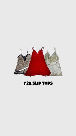 Y2K Slip Tops - 11 pcs