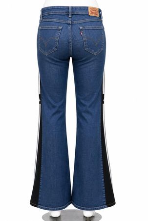 CR1852 Upcycled Sport Panel Flare Jeans