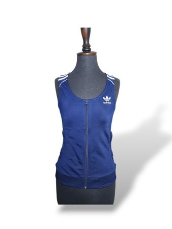 UPCYCLED ZIPPER SPORTS TANK TOP