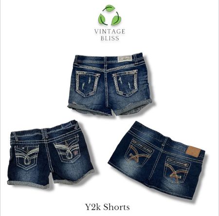 Y2K Denim Micro Mini Shorts