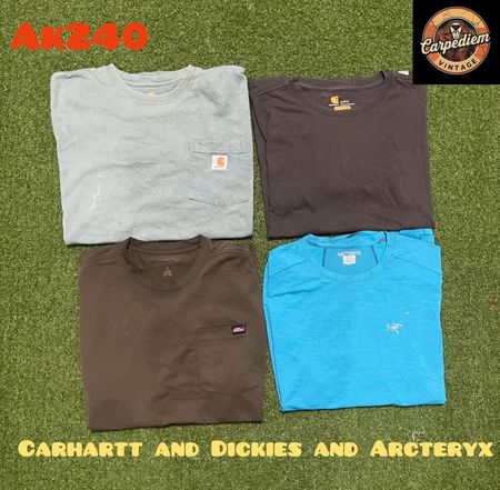 Carhartt and dickies and Arcteryx t shirts ak240