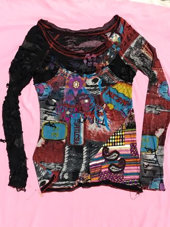 Y2K mash blouse