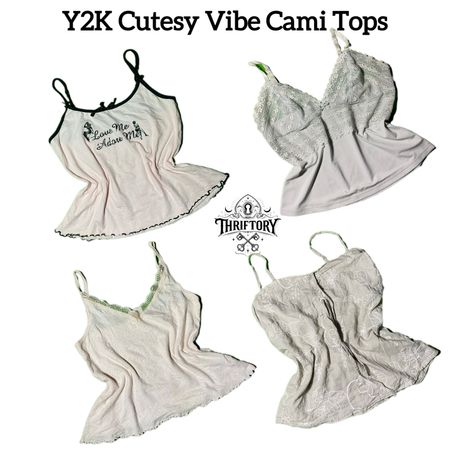 Y2K Cutesy Vibe Cami Tops TY-049