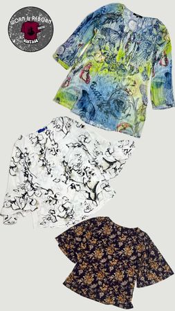 Y2k long sleeve blouse 10 pieces WR1768