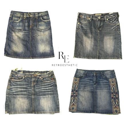 Y2K NYC IT GIRL DENIM MIDI SKIRT RE-3394