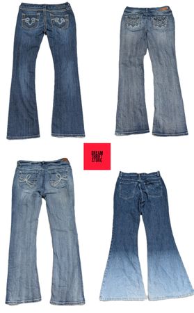 DESIGNER Y2K INSPIRED JEANS BRAND'S INCLUDED WALLFLOWER,JNCO, SOUNDS GIRL,ETC