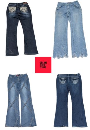 DESIGNER Y2K INSPIRED JEANS BRAND'S INCLUDED WALLFLOWER, GRACE,ETC