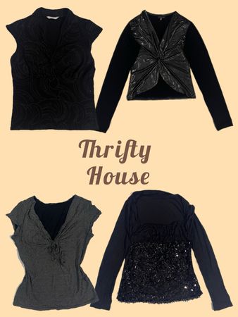 Y2K Midnight Muse Top(TH/482)