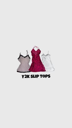 Mix Y2K Slip Tops - 10 pcs