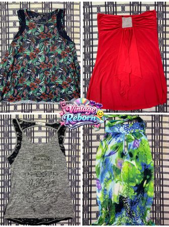 Y2K Vintage Cami & Statement Top Mix – Trendy 2000s Edit | VR-301