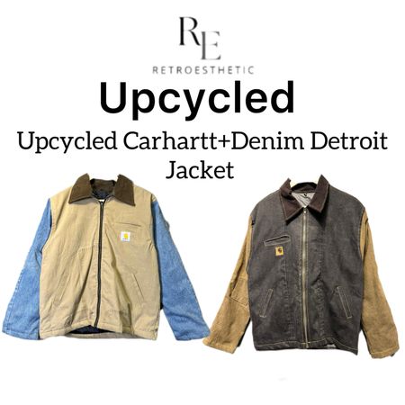 Upcycled Carhartt + Denim Detroit Jacket