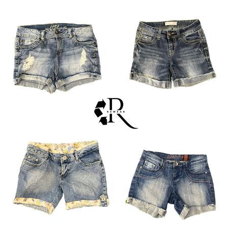 Y2K Unique Denim Mini Shorts RW-2135