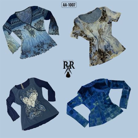 Y2K Blue Hour Full Sleeve Tops (AA-1007)
