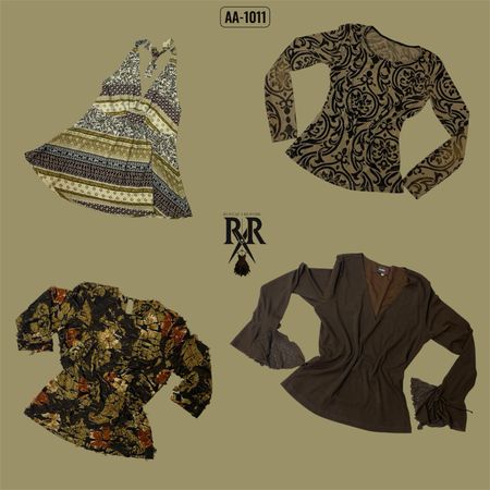 Y2K Earthy Tone Mix Tops (AA-1011)