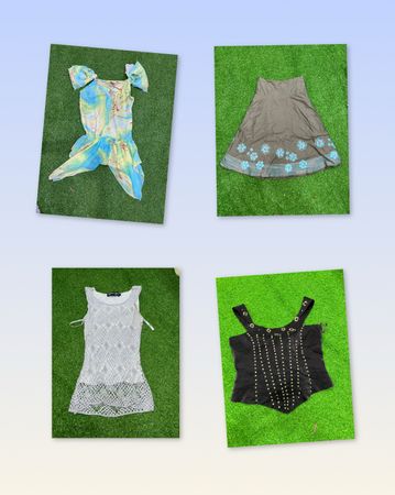 Mix de camisole et jupes Y2K
