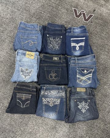 Y2K Bootcut Jeans #150626 #003
