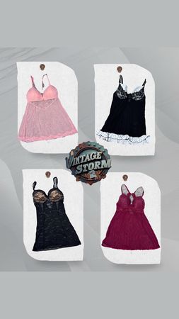 Y2K Crimson Desire Babydoll Tops