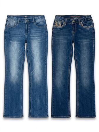 (FV-1705) Y2K Boyfriend Flared Jeans