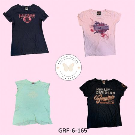 Harley Style Oversized T-Shirt – Retro Motorcycle Graphic Cotton Tee (GRF-6-165)