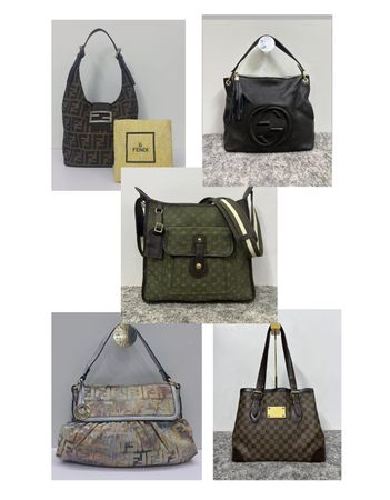 Luxury Designer Bags Bundle, Louis Vuitton, Gucci & Fendi