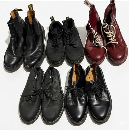 26007 Vintage Dr. Martens Bundle (5 Pairs) - Mix Styles (Chelsea, Boots, Oxfords)