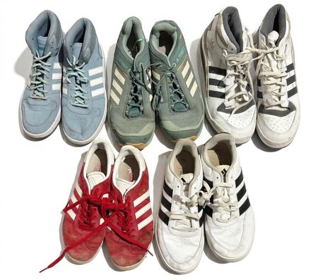 Bulk Adidas Shoes Lot - 5 Pairs Mix Styles - Retro Skate & Outdoor Sneakers