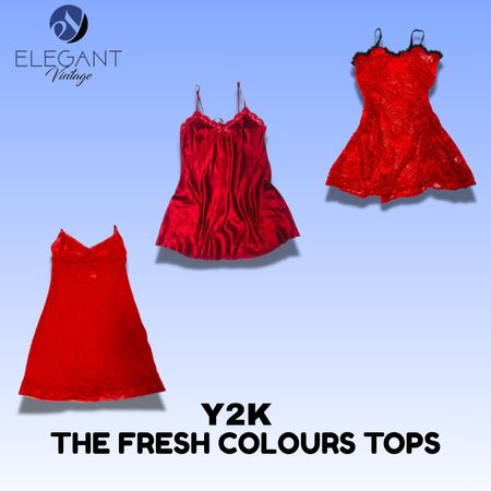 Y2K The Fresh Colour Tops - EV1581