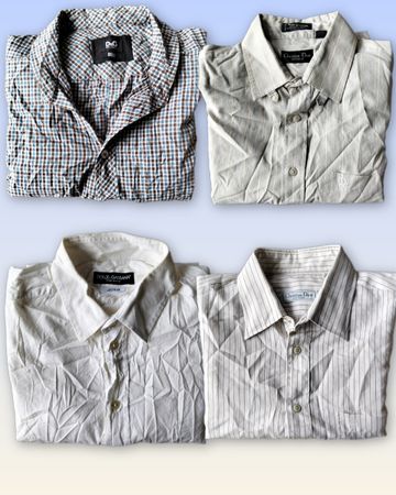 Chemises en coton 8 pièces